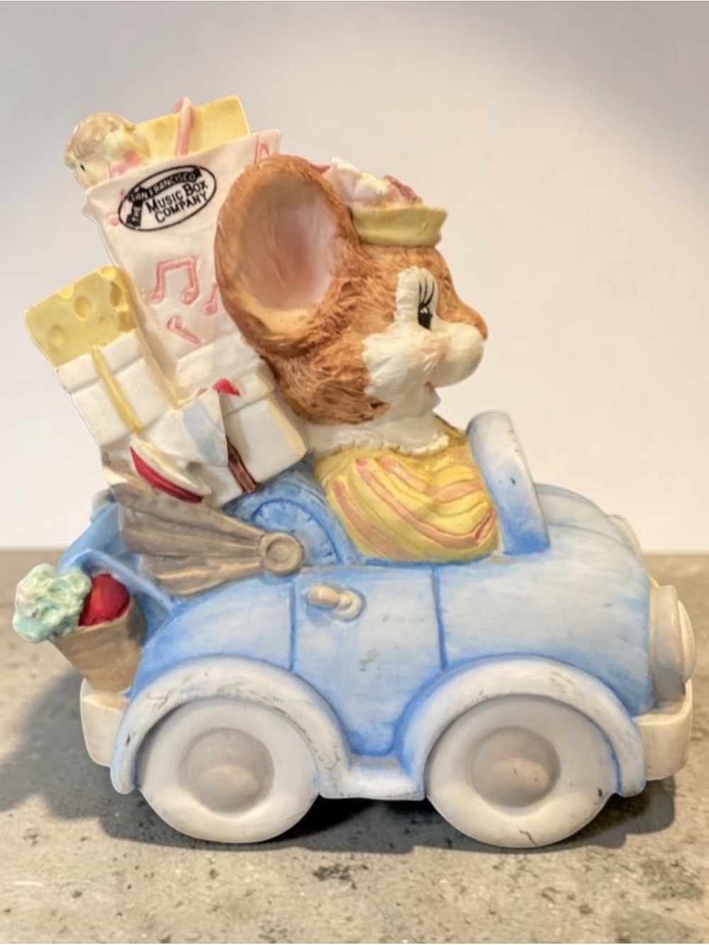 Vintage 1992 Mouse Capers Car San Francisco Music Box ~ Plays My Favorite Things